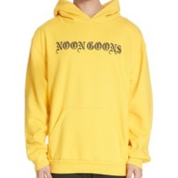 NOON GOONS Yellow Logo Hoodie - Picture 1 of 8